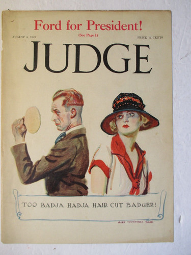 Judge magazine aug 1923 - aug, 4,