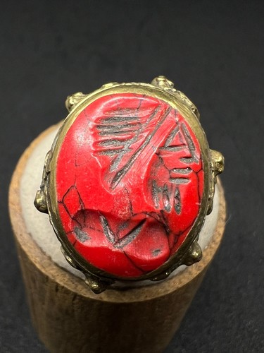 Raro vecchio anello bronzo - anello,