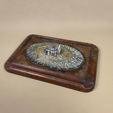 Antico candelabro in legno