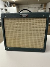 Amplificatore valvolare Fender Blues Junior IV edizione limitata Green Tolex con interruttore a pedale + cavo