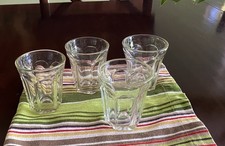 Set quattro bicchieri Retsina trasparenti da 4,5 once. Taverna tradizionale iconica servizio da bar greco