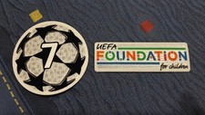 Toppa / Patch Set Champions League numero 7 + Foundation For Children Milan