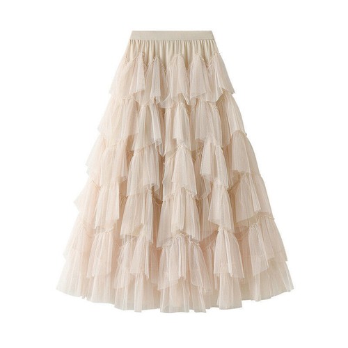 Gonna donna tulle strati - a, con