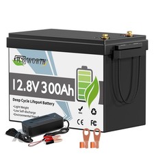 Batteria al litio 12V 300Ah LiFePO4 solare camper barca batteria BMS+caricabatte