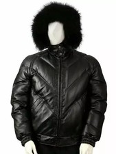 GIACCA uomo puffer pelliccia