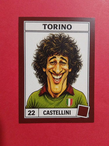 Figurina caricatura calciatori - figurina,