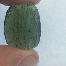 Moldavite cabochon lato - moldavite,
