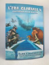 (85)-ALBUM L'ERA GLACIALE 4 COMPLETO 24 CARD+12 MAGNETI 3D - OTTIMO