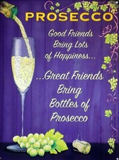 TARGA METALLO Vintage PROSECCO