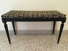 PANCA STILE IMPERO | RIVESTIMENTO IN TESSUTO AFRICANO TINTO A MANO