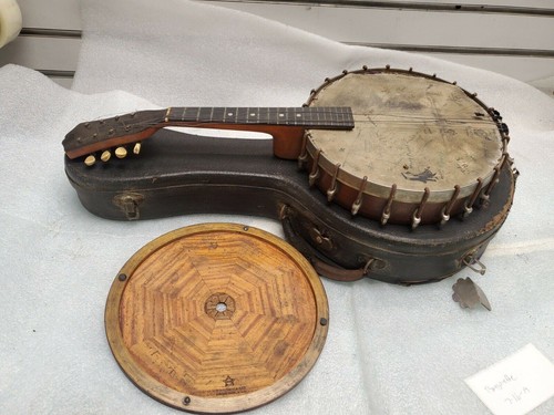 Vintage banjo mandolin - vintage,