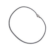Pandora Grey Braided Leather