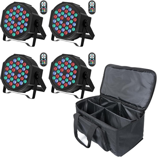 4pcs rgb par led - led, con