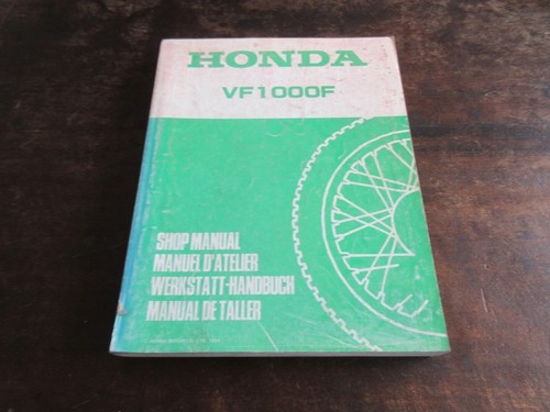 Honda vf1000f 1984 manuale - vf1000f,