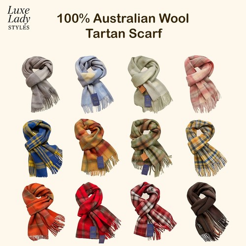 Sciarpa tartan pura lana