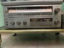 Impianto stereo usato Philips anni 80/Hi-fi vintage, amplificatore, radio, casse