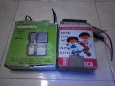 COPPIA DI GIOCHI VINTAGE NUOVA RICETRASMITTENTE COMPANION E PATTINI GIOCA ROYAL