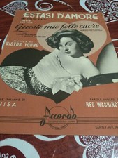 Estasi d'amore Spartito GIGANTE film questo mio folle cuore 1949