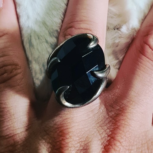 Anello argento 925 onice - onice,