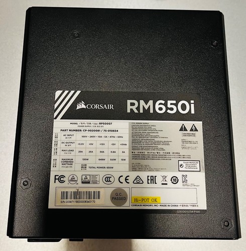 Alimentatore corsair rm650i - alimentatore,