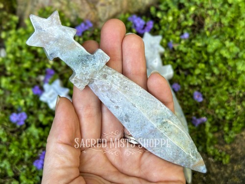 Athame cristallo agata - cristallo,