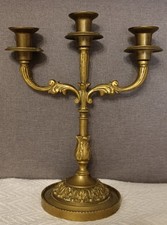 ANTICO CANDELABRO IN OTTONE STILE ART NOUVEAU - VINTAGE DA COLLEZIONE