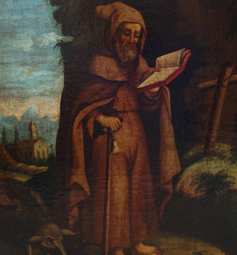 Antico dipinto olio - ad, olanda
