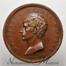Medaglia Repubblica Restituta Cisalpina Bonaparte Primus Consul anno VIII