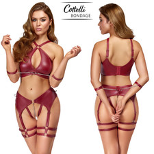 Set Lingerie Bondage Rosso