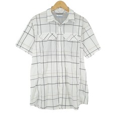 Camicia Vintage Columbia Uomo Beige A Quadri In Flanella Taglia S