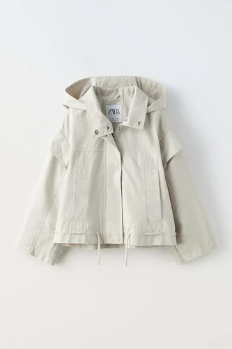 Parka corto con cappuccio - , e