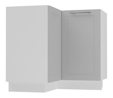 Mobile sottolavello cucina BARI 90x90 cm 2 ante bianco frontale crema lucido BA-D12/90