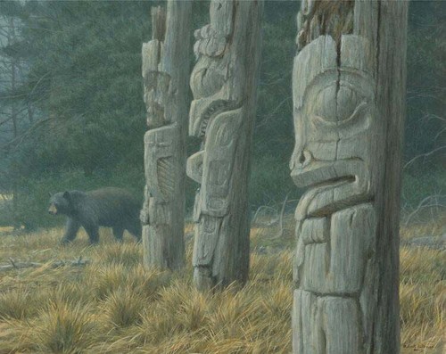 Robert bateman totem e orso - -,