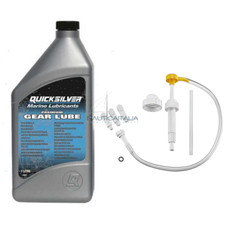 KIT CAMBIO OLIO PIEDE FUORIBORDO QUICKSILVER GEAR LUBE Lt. 1 + POMPA