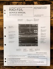 Kenwood RXD-F2 -F2L Manuale di