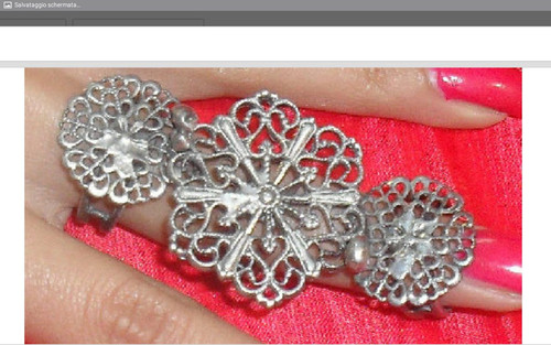 Anello medievale bagno argento - medievale,