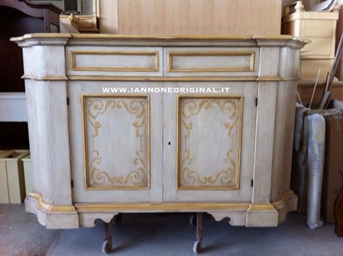 Credenza decorata mano - credenza,