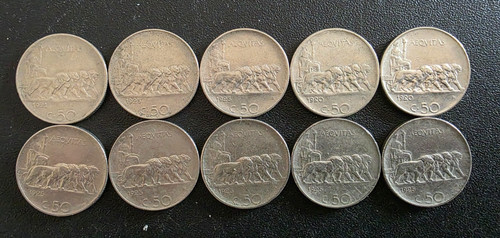 Monete regno italia - 10, d'italia