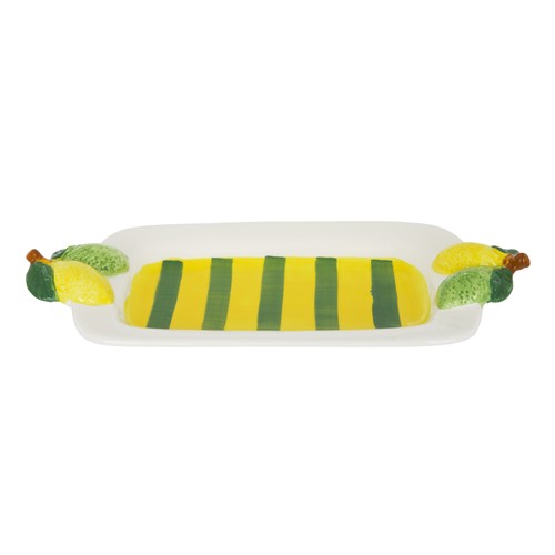 Vassoio decoro limoni 30x15,5