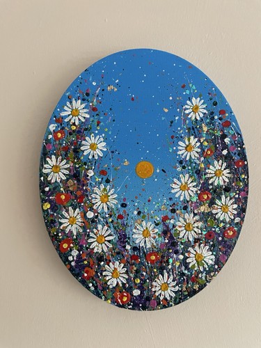 Dipinto floreale originale - , di