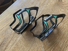 Coppia gabbia borraccia Bianchi fibra di carbonio celeste verde blu bici da strada