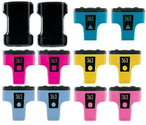 Set cartucce 363 - 12, hp