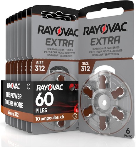 Piles auditives rayovac 312 - 60,