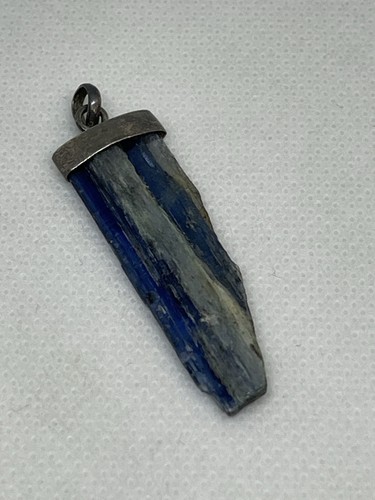 Ciondolo cianite blu grezza - ciondolo,