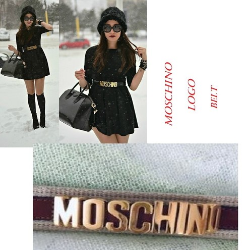 Auth moschino ladies belt - auth, gold