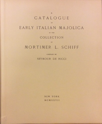 Catalogue early italian - of,