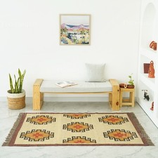 Tappeto kilim in iuta di lana
