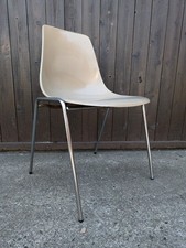 Vintage Wilkhahn Sedia Sala da Pranzo 70er Cromo Space Age Sedia 60er