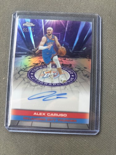 Alex caruso auto topps - auto, 55/75