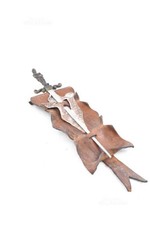 Tagliacarte Da Ufficio Con Supporto In Cuoio E Pelle Mod.2